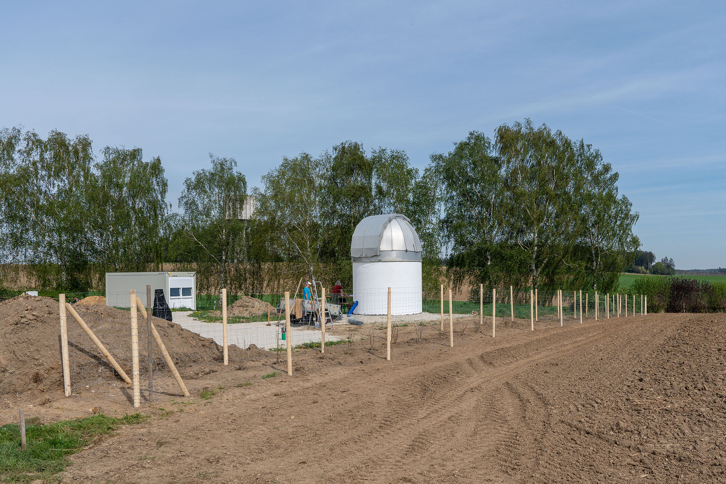 Heckenpflanzung bei der Sternwarte⎜Bild: H.Inkoferer