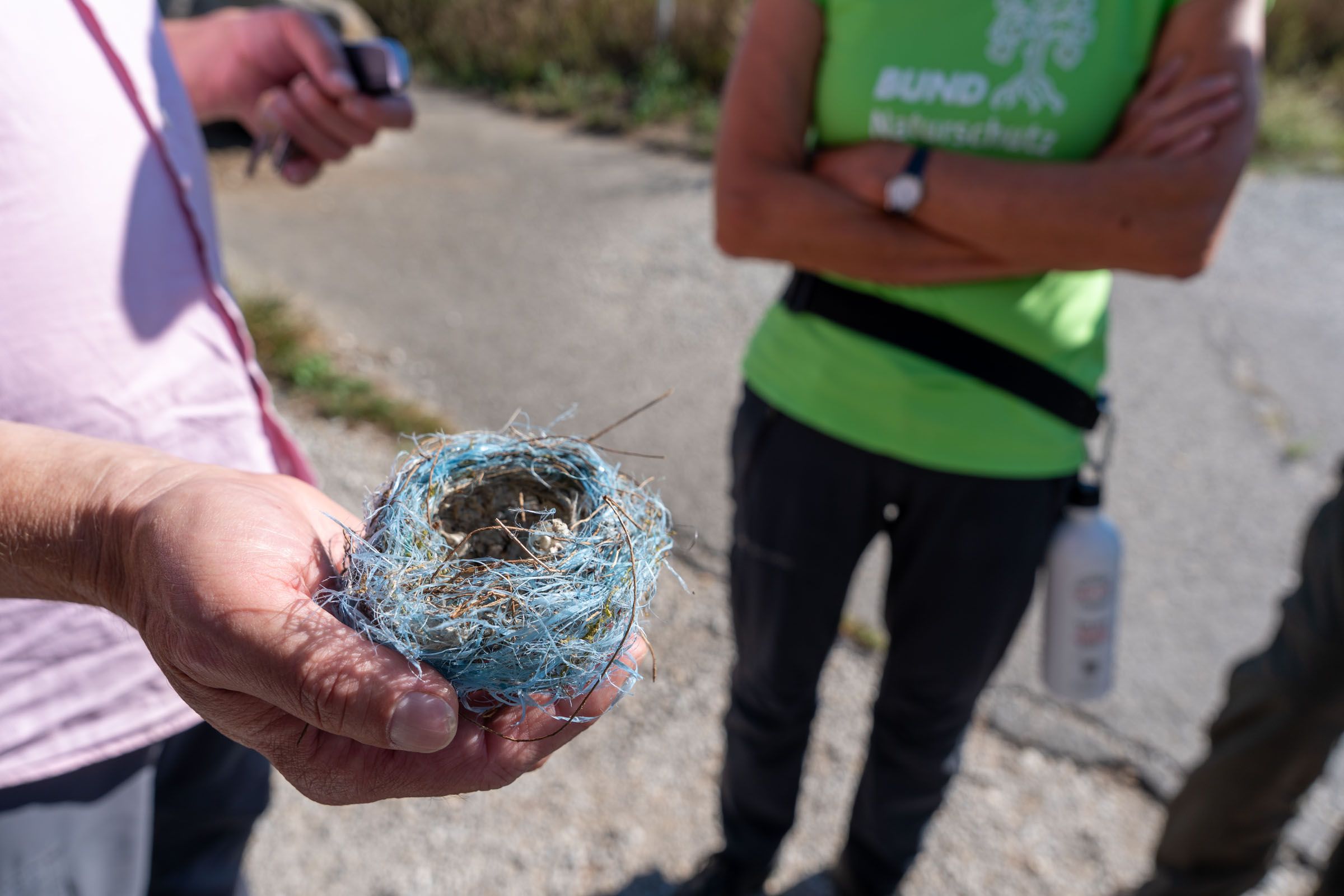 Vogelnest mit Kunstofffasern | Foto: Heinrich Inkoferer Vogelnest mit Kunstofffasern