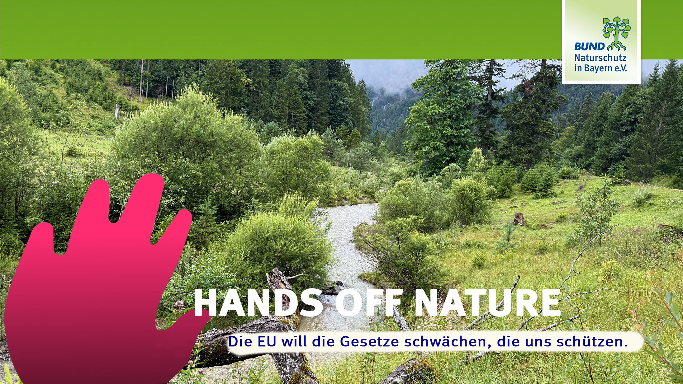 Hands off nature | Bild: Heinrich Inkoferer Hands off nature