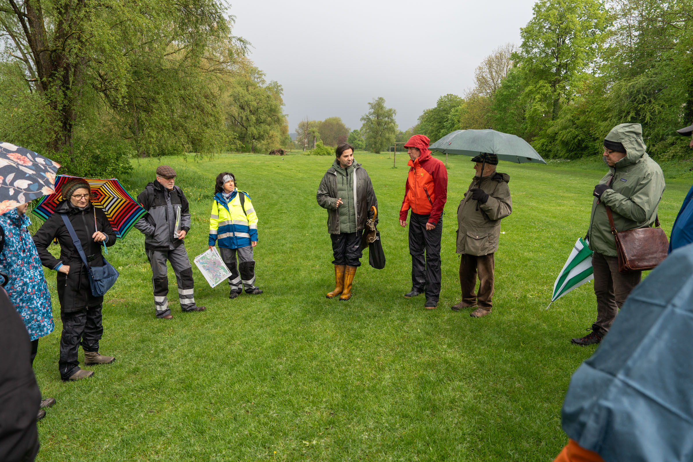 Begrüßung der Exkursionsteilnehmen durch Christoph Stein ⎜Bild: H.Inkoferer