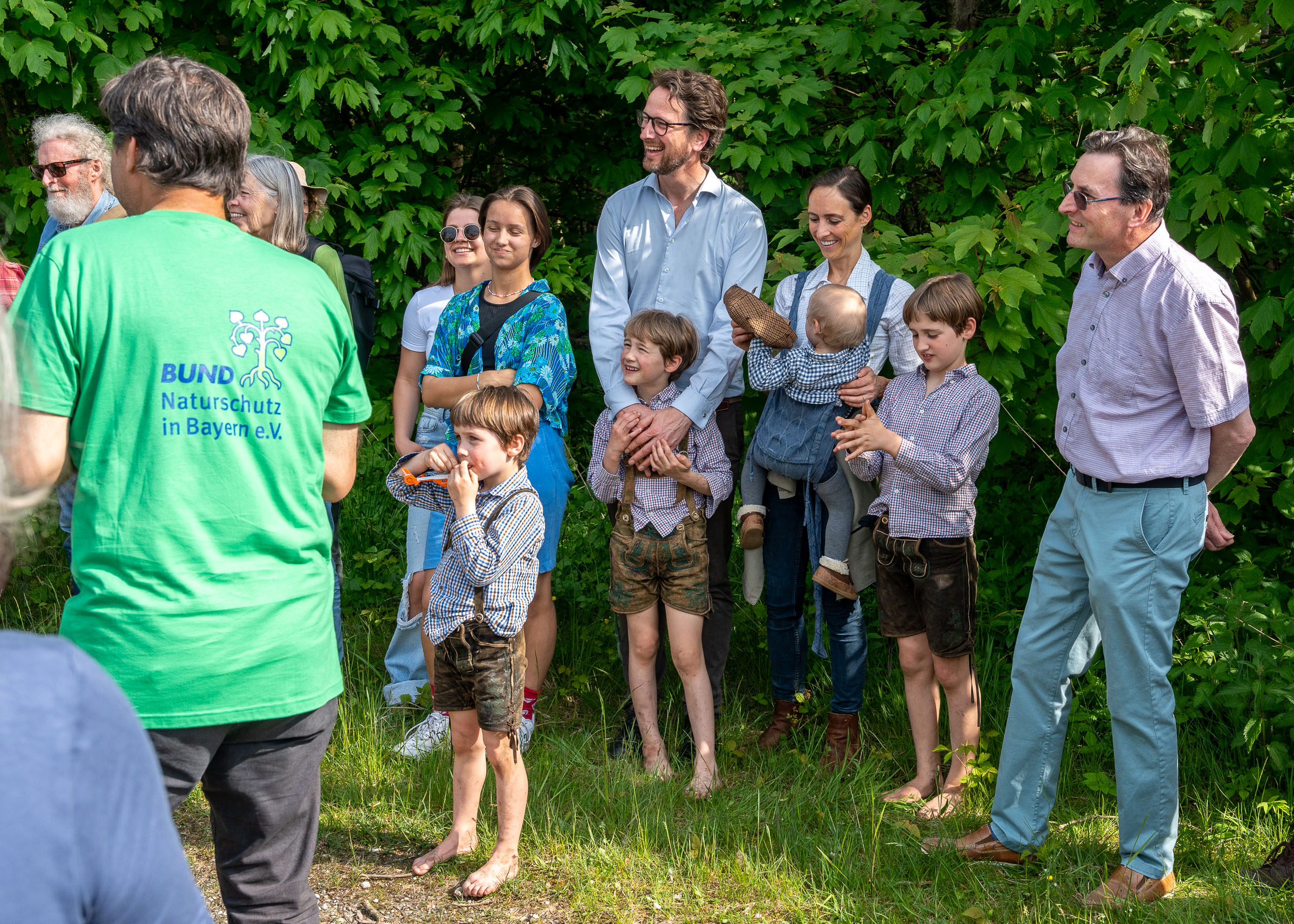 Auguste von Bayern mit Familie besucht die Ochsenau und das NSG ⎜H.Inkoferer
